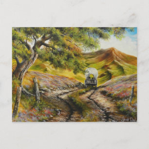 Cartão Postal Indo para a cidade Paining por David Paul