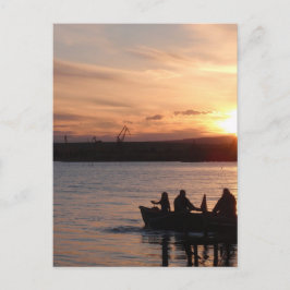 Cartão Postal Indo Pescar Ao Sol