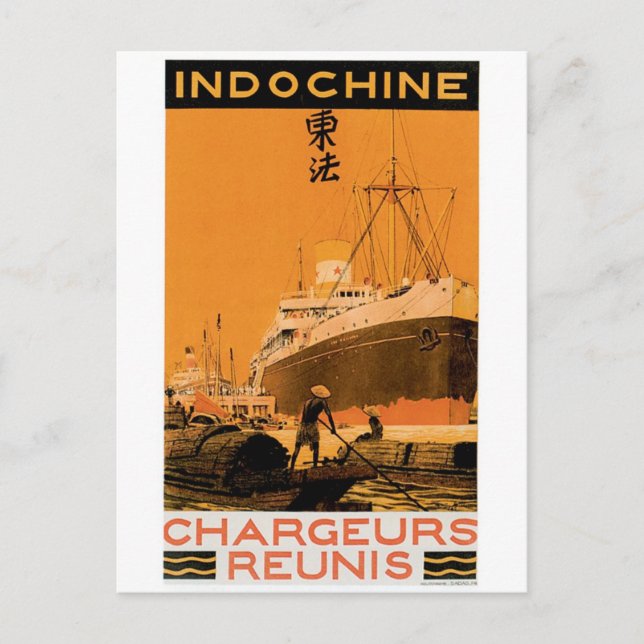 Cartão Postal Indochine Chargeurs Reunis (Frente)