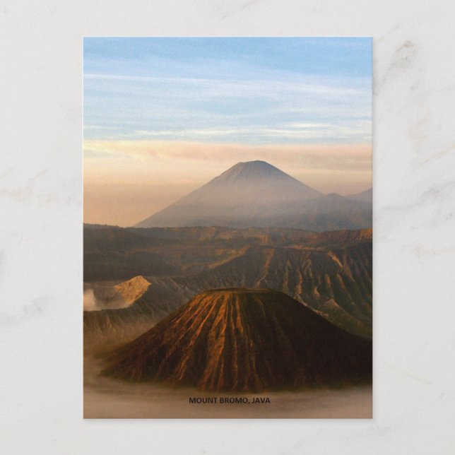 Cartão Postal INDONÉSIA: Monte Bromo, Java, (Frente)