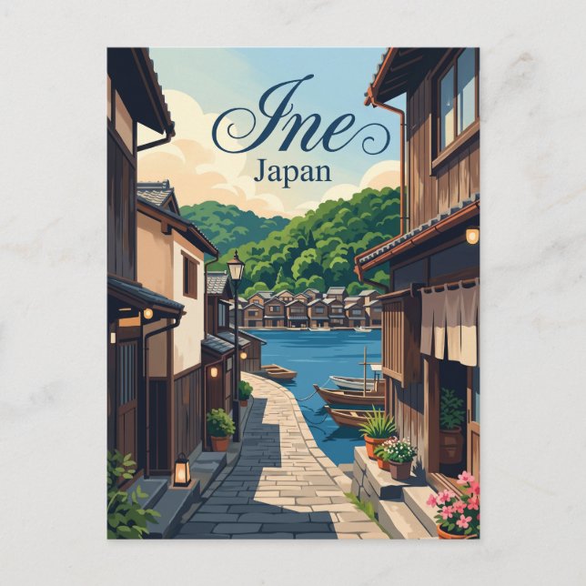 Cartão Postal Ine Japão (Frente)