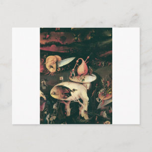 Cartão Postal inferno por hieronymus bosch