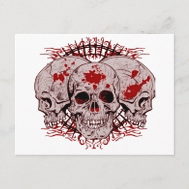 Cartão Postal Inferno sangrento (Frente)