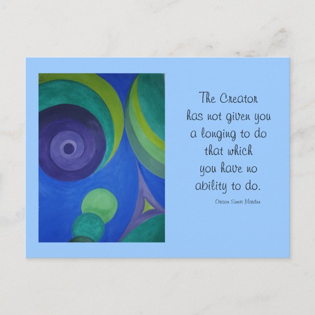 Cartão Postal Infinidade (Frente)