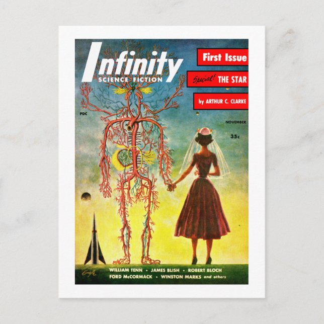 Cartão Postal Infinity Science Fiction (Nov, 1951) (Frente)