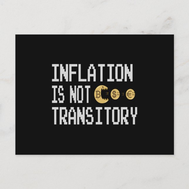 Cartão Postal Inflation is not transitory (Frente)