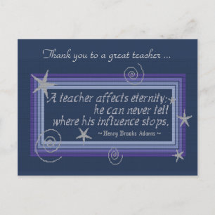 CARTÃO POSTAL INFLUÊNCIA DO PROFESSOR