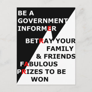 Cartão Postal Informador do governo