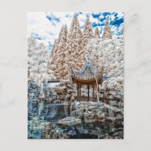 Cartão Postal Infravermelho do Jardim Chinês (Frente)