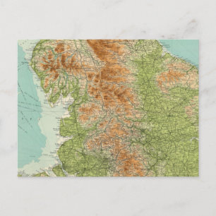 Cartão Postal Inglaterra e País de Gales, seção de nortes