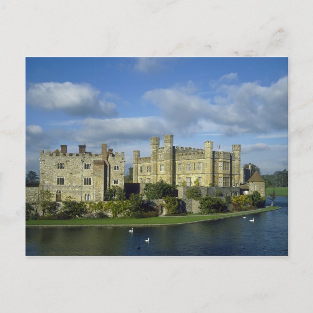 Cartão Postal Inglaterra, Kent, castelo de Leeds (Frente)