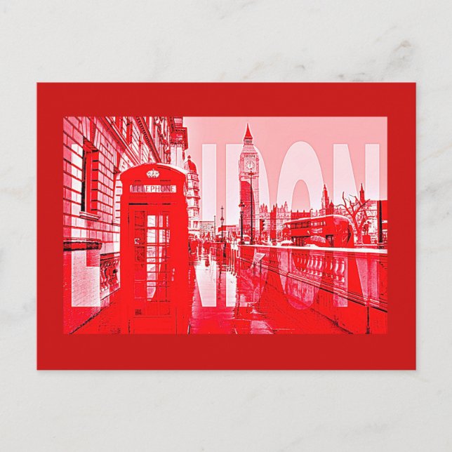 Cartão Postal Inglaterra Londres (Frente)