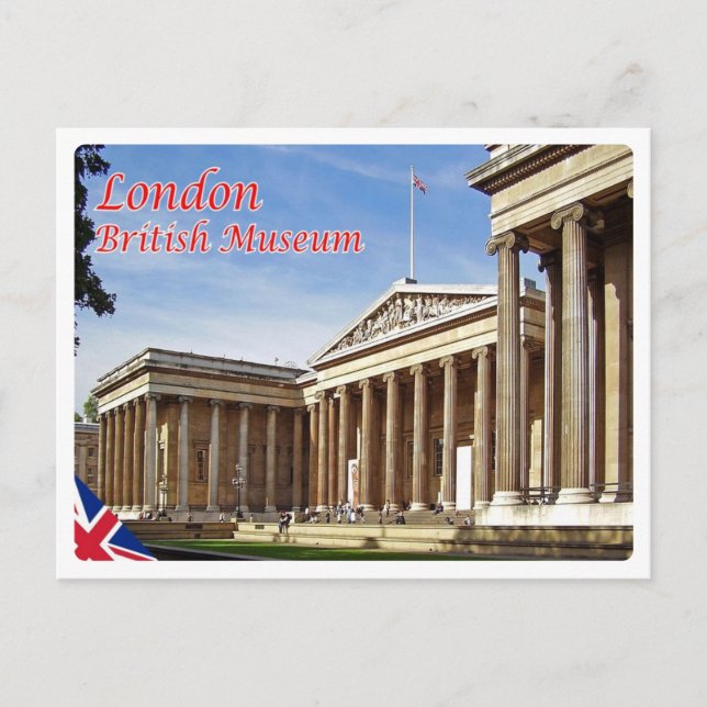 Cartão Postal Inglaterra - Londres - Museu Britânico - (Frente)