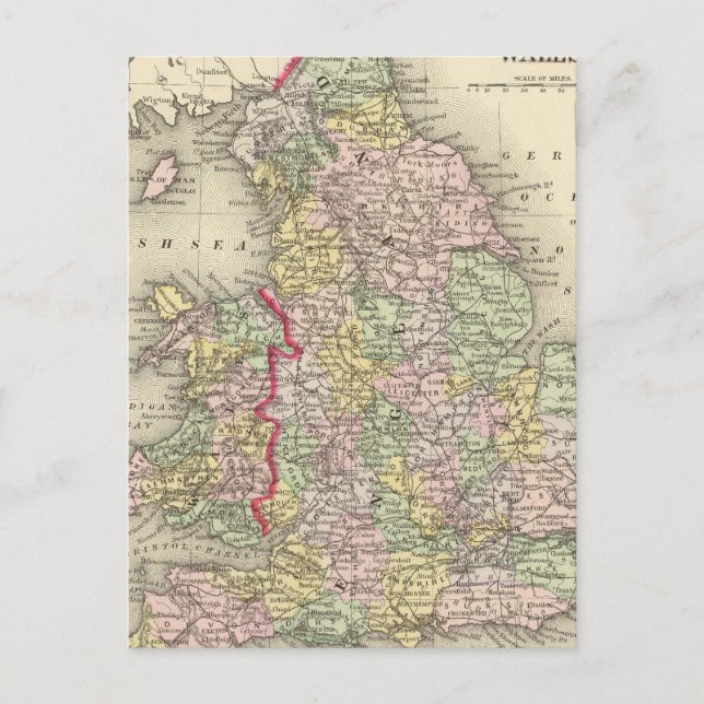 Cartão Postal Inglaterra, País de Gales 4 (Frente)