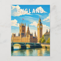 Inglaterra Reino Unido Ilustração Viagem Arte