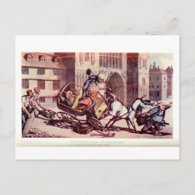 Cartão Postal Inglês Dança da morte postal 23 (Frente)