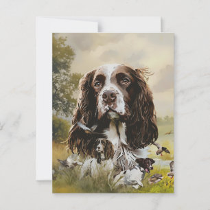 Cartão Postal Inglês Springer Spaniel