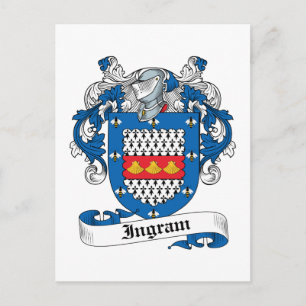 Cartão Postal Ingram Family Crest
