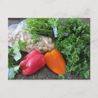 Cartão Postal Ingredientes para Salada