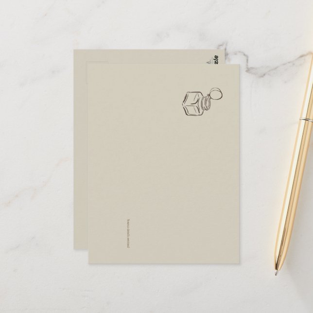 Cartão Postal Ink pot- Forgotten Archive- Minimalist (Frente/Verso In Situ)