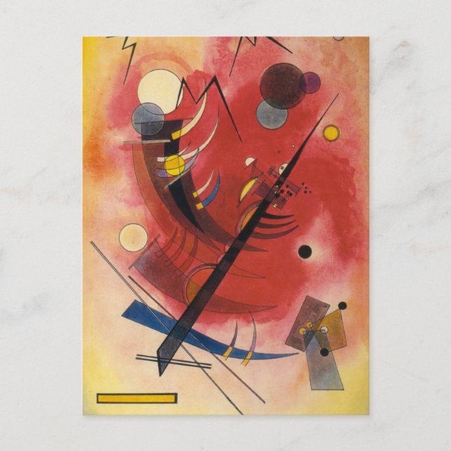 Cartão Postal Inner Simmering Abstrato Painting (Frente)