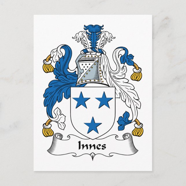 Cartão Postal Innes Family Crest (Frente)