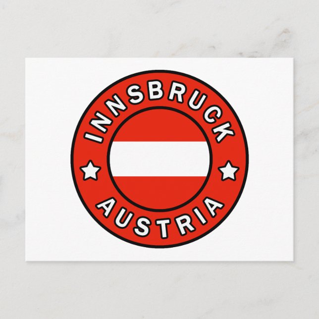 Cartão Postal Innsbruck Áustria (Frente)