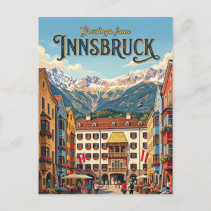 Cartão Postal Innsbruck Áustria