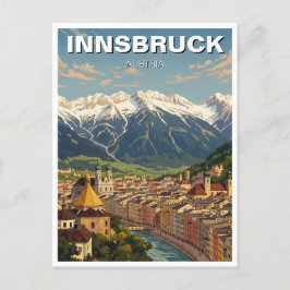 Cartão Postal Innsbruck Austria Viagem