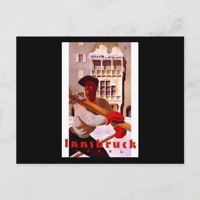 Cartão Postal Innsbruck Tirol Áustria (Frente)