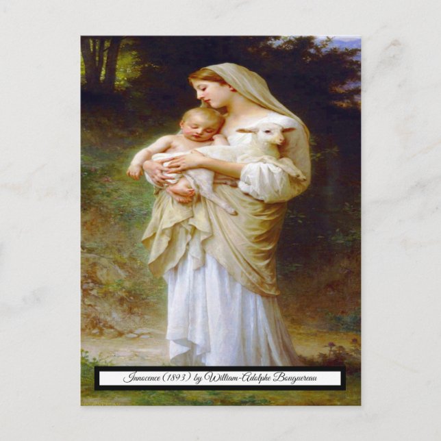 Cartão Postal Inocência de Bouguereau (Frente)