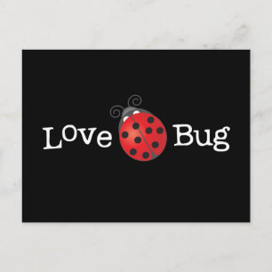 Cartão Postal Inseto de amor - Ladybug