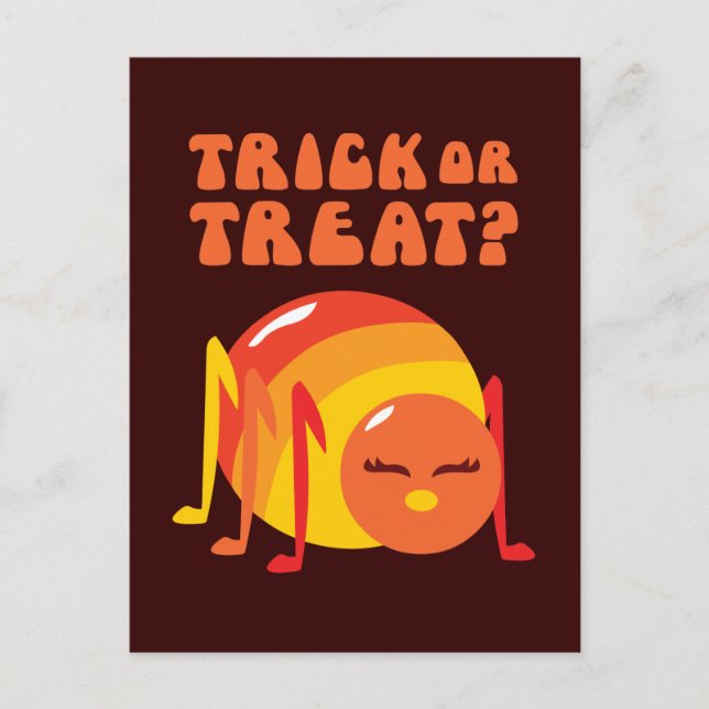Cartão Postal Inseto de Halloween (Frente)