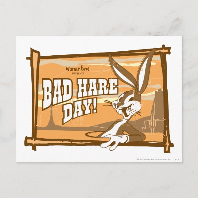 Cartão Postal INSETOS BUNNY™ Bad Hare Day! (Frente)