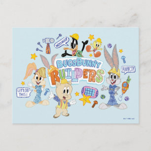 Cartão Postal INSETOS BUNNY BUILDERS™  Arte do esboço de grupo