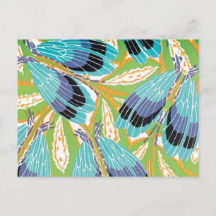 Cartão Postal Insetos de Insetos do Jardim de Pochoir, Arte Vint