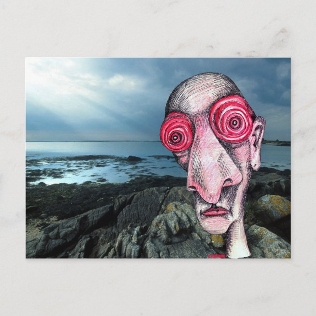 Cartão Postal Insomniac visita a costa em Sene (Frente)