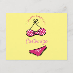 Cartão Postal Inspetor de lingerie Thunder_Cove