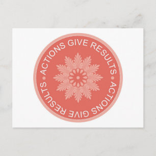 Cartão Postal Inspiração 3 Palavras - Citações ~Ações Oferecem R