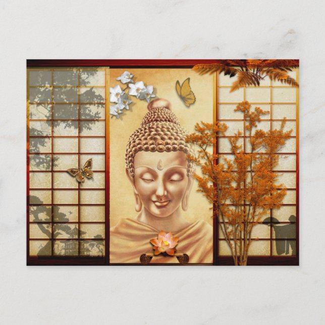 Cartão Postal inspiração Bouddha (Frente)