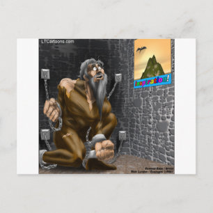 Cartão Postal Inspiração - Cartoon de Motivação Engraçado