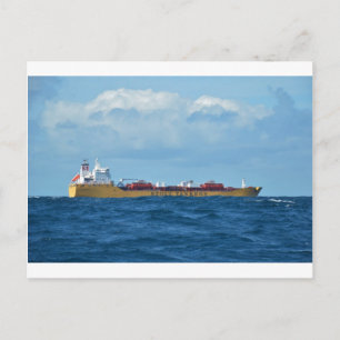 Cartão Postal Inspiração de Parada de Tanker