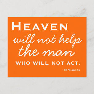 Cartão Postal Inspiração - Escolher ação - Cartão-postal