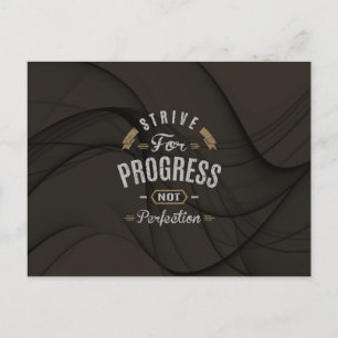 Cartão Postal Inspiração - Esforce pelo progresso