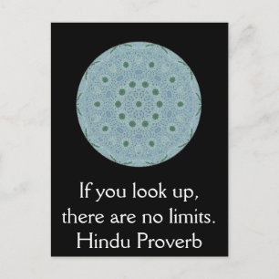 Cartão Postal inspiração Hindu Proverb da Índia