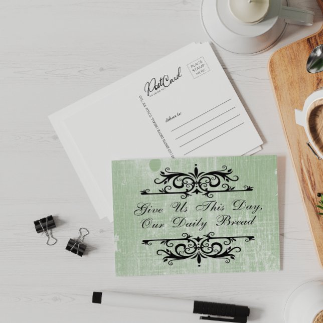 Cartão Postal Inspiração Nos dê hoje o nosso pão diário (Criador carregado)