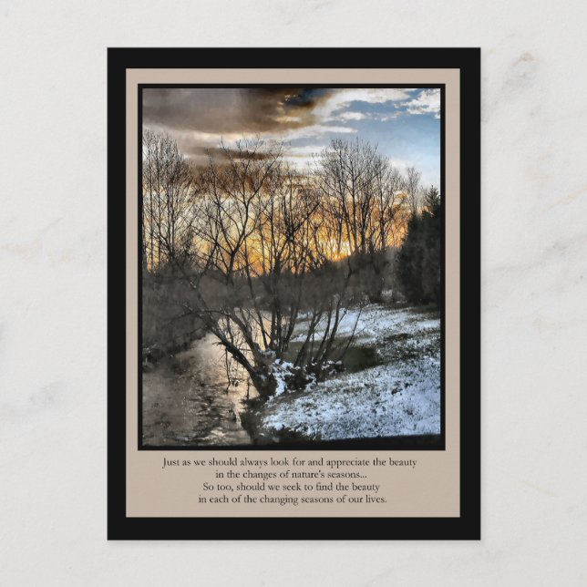 Cartão Postal Inspiração oferece lugares de nossas vidas (Frente)