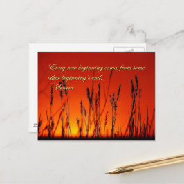 Cartão Postal Inspiração Silhuette Sunset