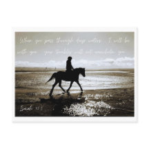 Cartão postal Inspiracional bíblia Verso Isaiah 43