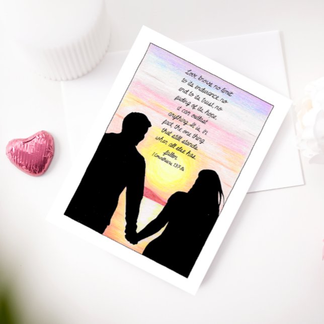 Cartão Postal Inspirador Amor Fica (Criador carregado)